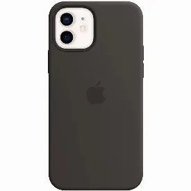 Чехол Apple iPhone 12/ 12 Pro Silicon Case, Black, черный